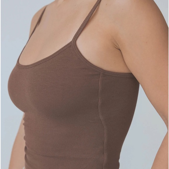 Klassy Network Brown Ribbed Brami tank - Picture 2 of 4